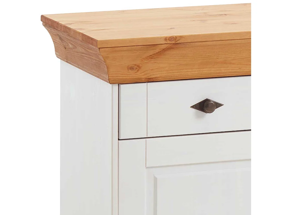 Anrichte in Weiß Holz Landhaus