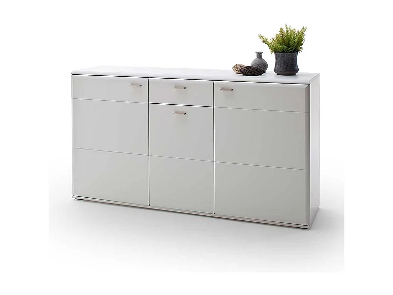 Weißes Sideboard 165 cm breit 3 Türen