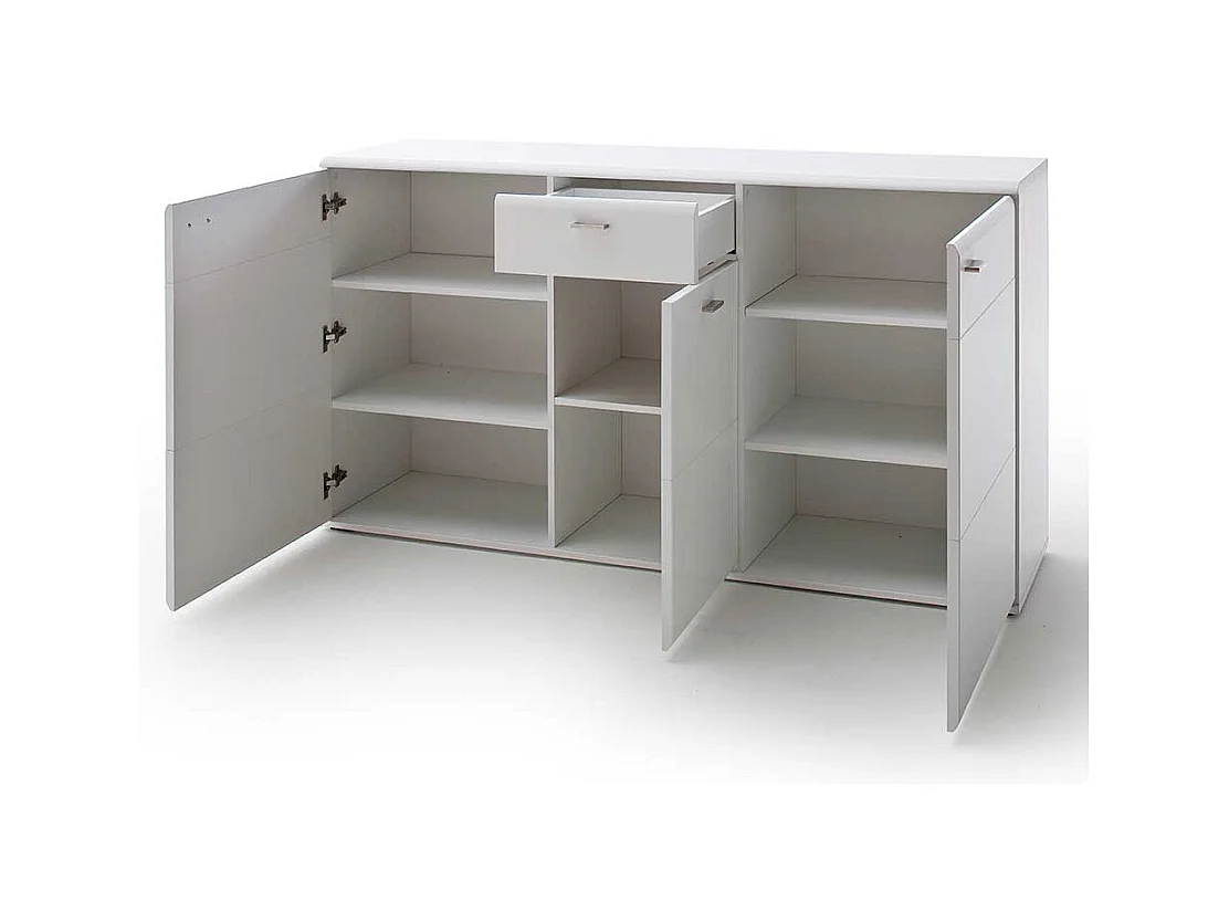 Weißes Sideboard 165 cm breit 3 Türen