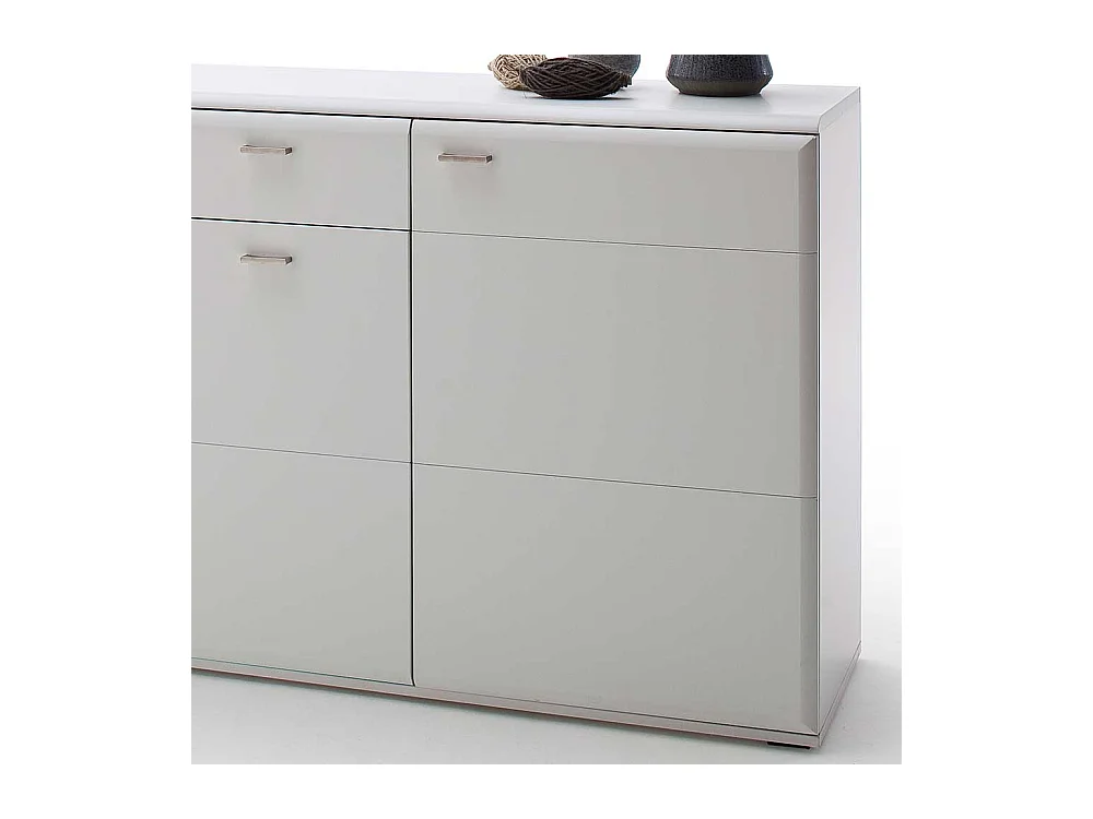 Weißes Sideboard 165 cm breit 3 Türen
