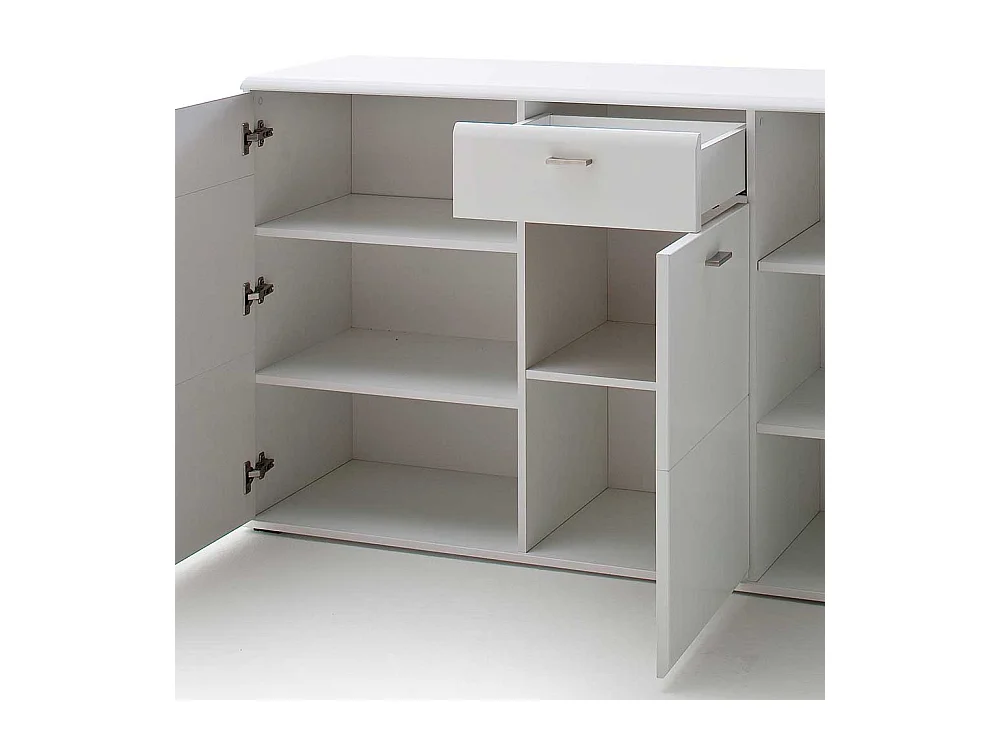 Weißes Sideboard 165 cm breit 3 Türen