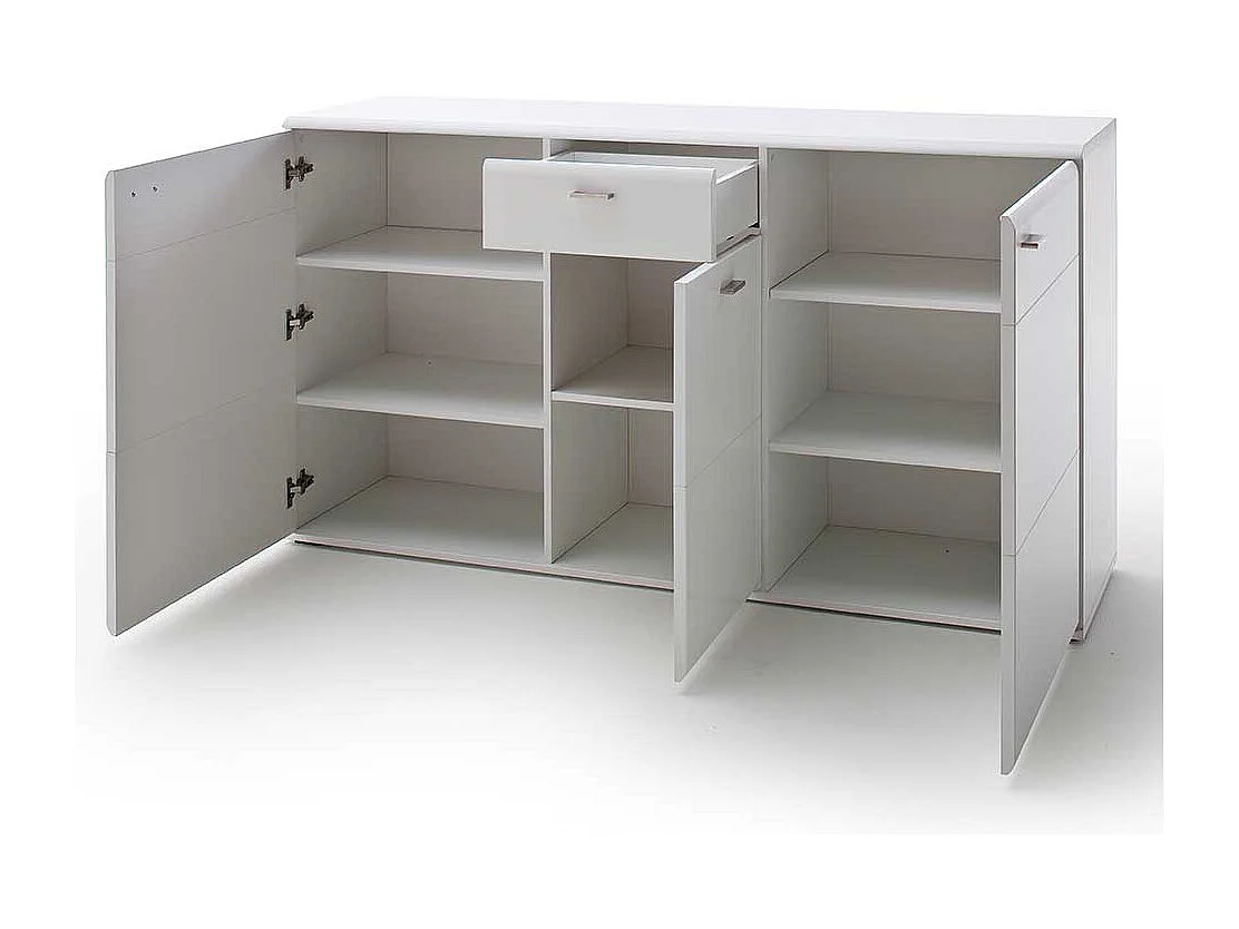 Weißes Sideboard 165 cm breit 3 Türen