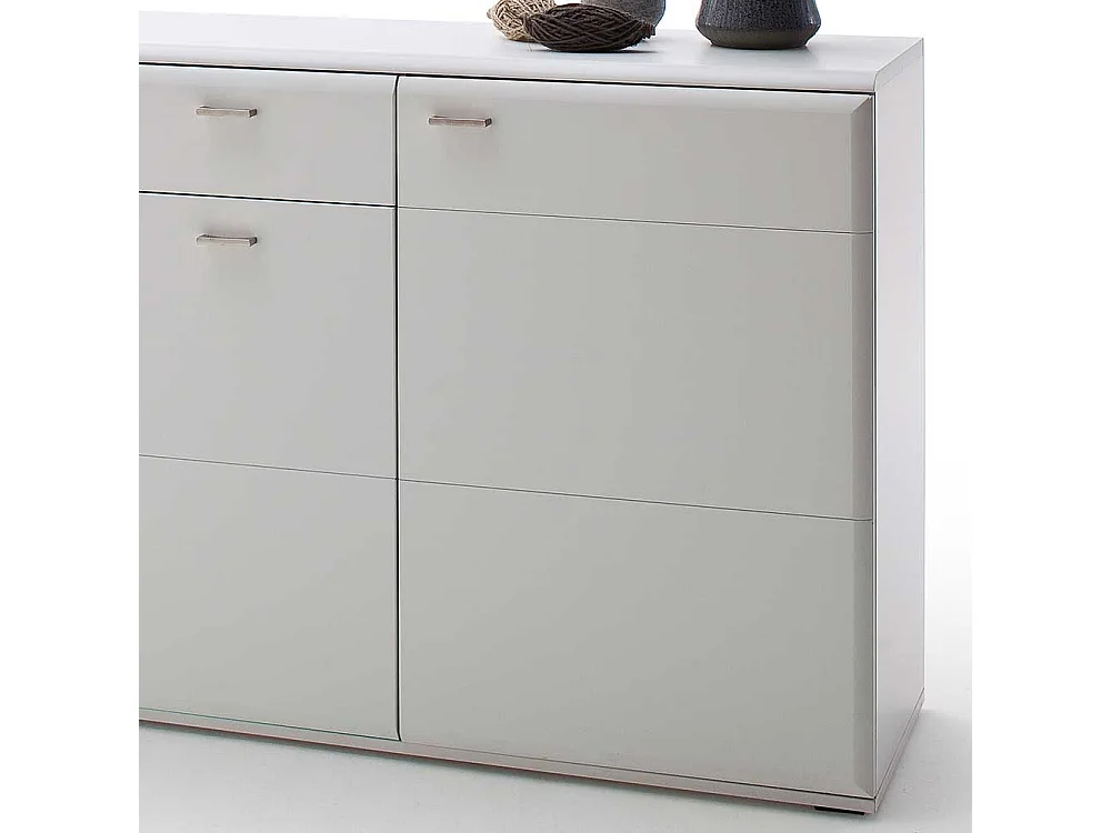 Weißes Sideboard 165 cm breit 3 Türen