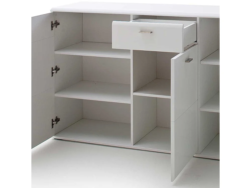 Weißes Sideboard 165 cm breit 3 Türen