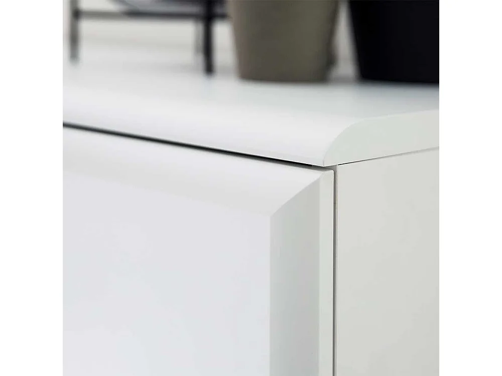 Weißes Sideboard 165 cm breit 3 Türen