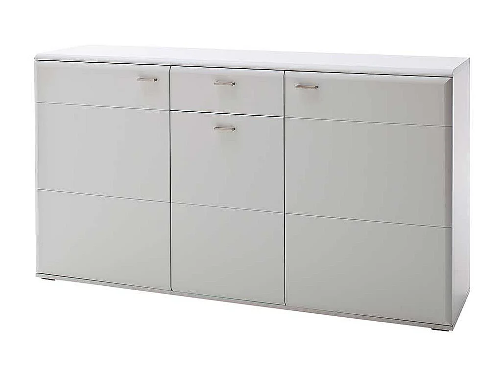 Weißes Sideboard 165 cm breit 3 Türen