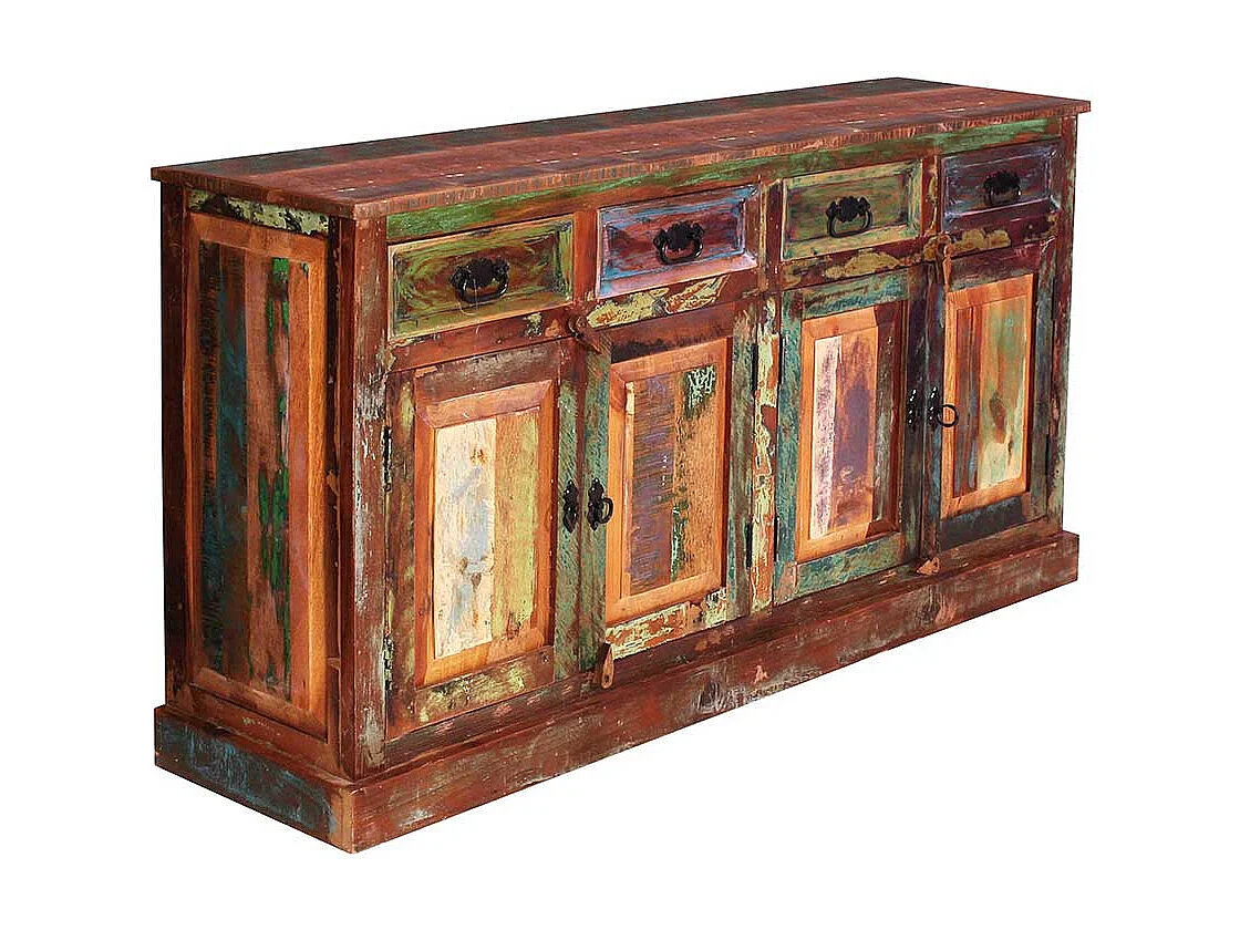 Shabby Esszimmersideboard in Braun Bunt Recyclingholz