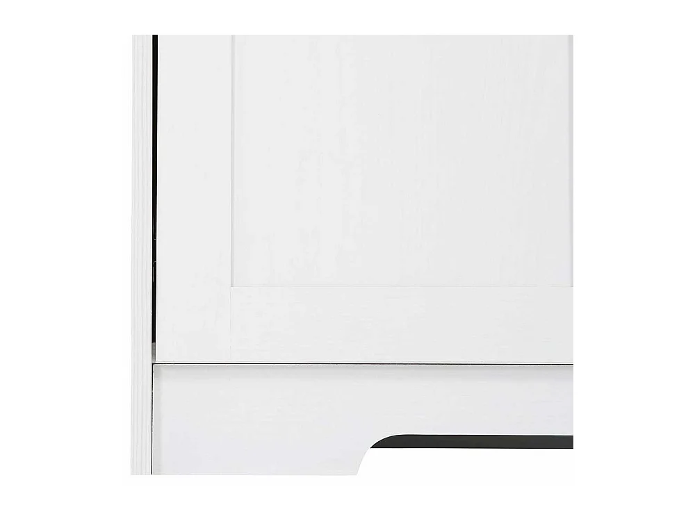 Anrichte in Weiß und Eiche Optik 120 cm breit