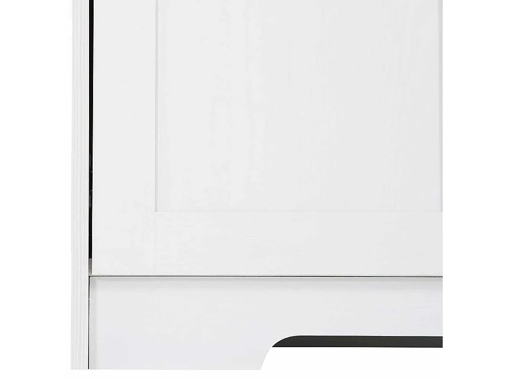 Anrichte in Weiß und Eiche Optik 120 cm breit