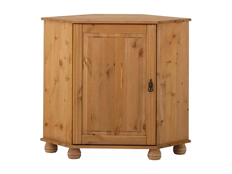 Eckkommode aus Kiefer Massivholz 50 cm breit