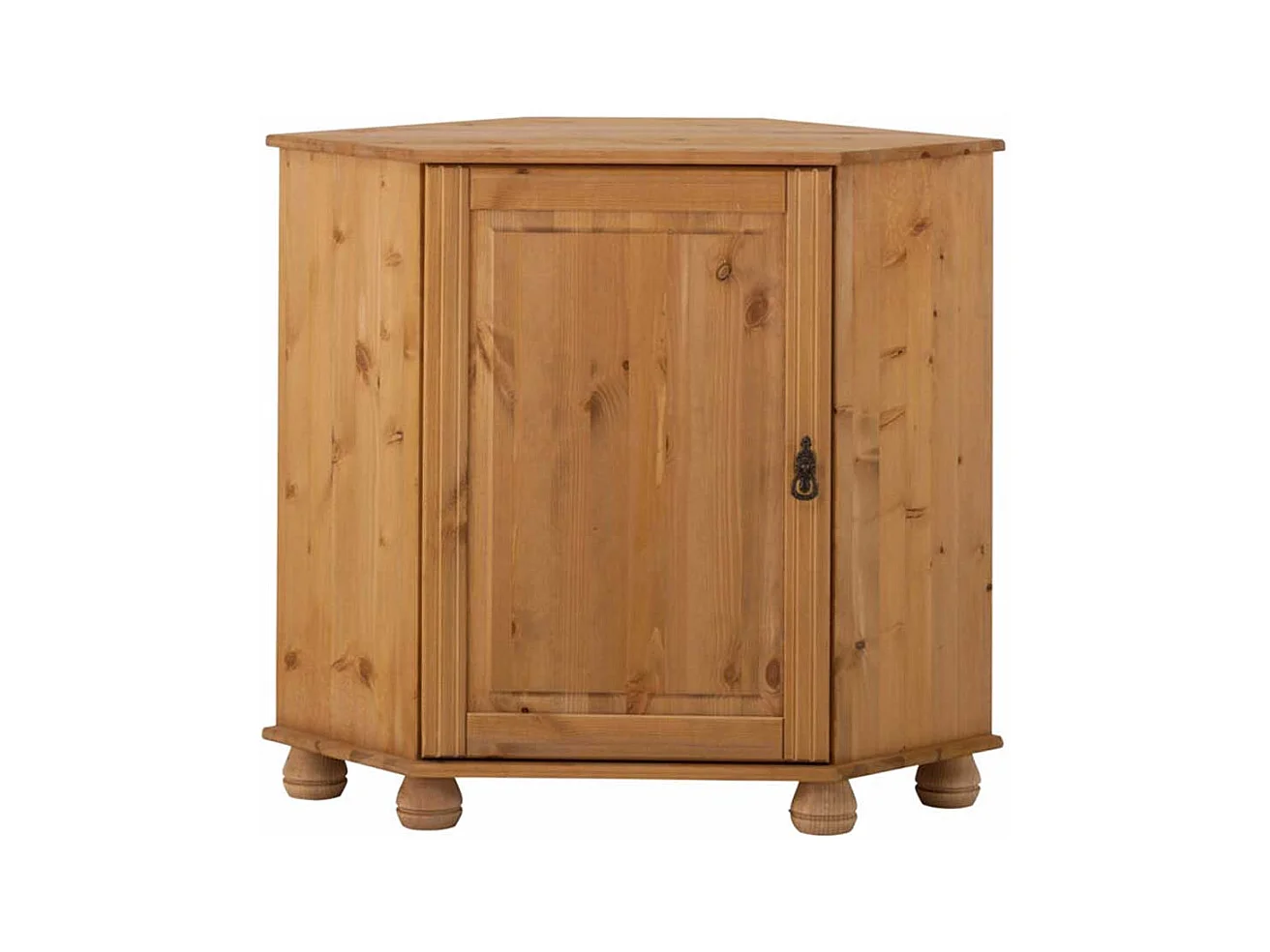 Eckkommode aus Kiefer Massivholz 50 cm breit
