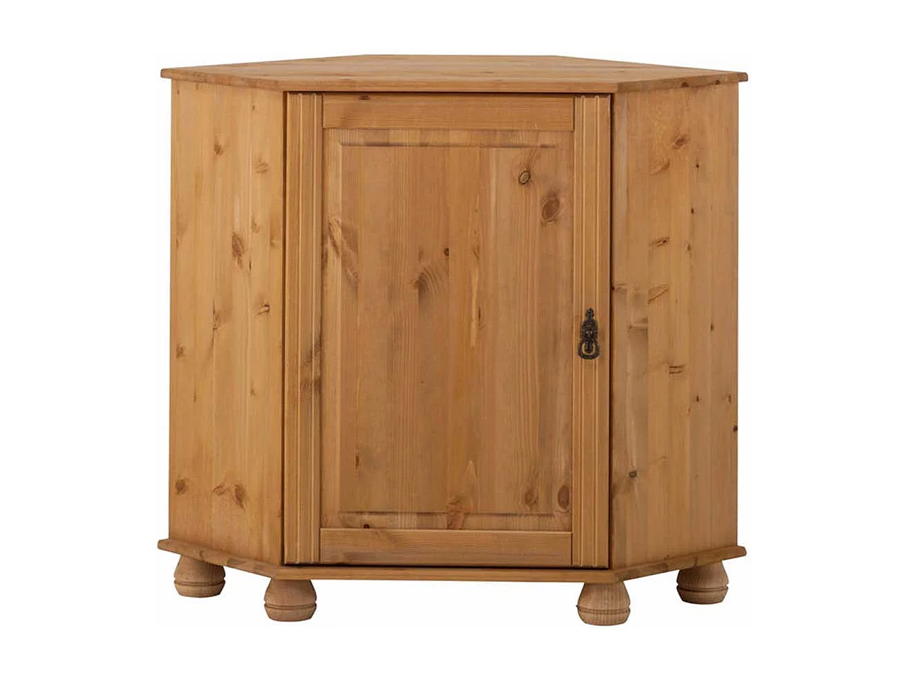 Eckkommode aus Kiefer Massivholz 50 cm breit