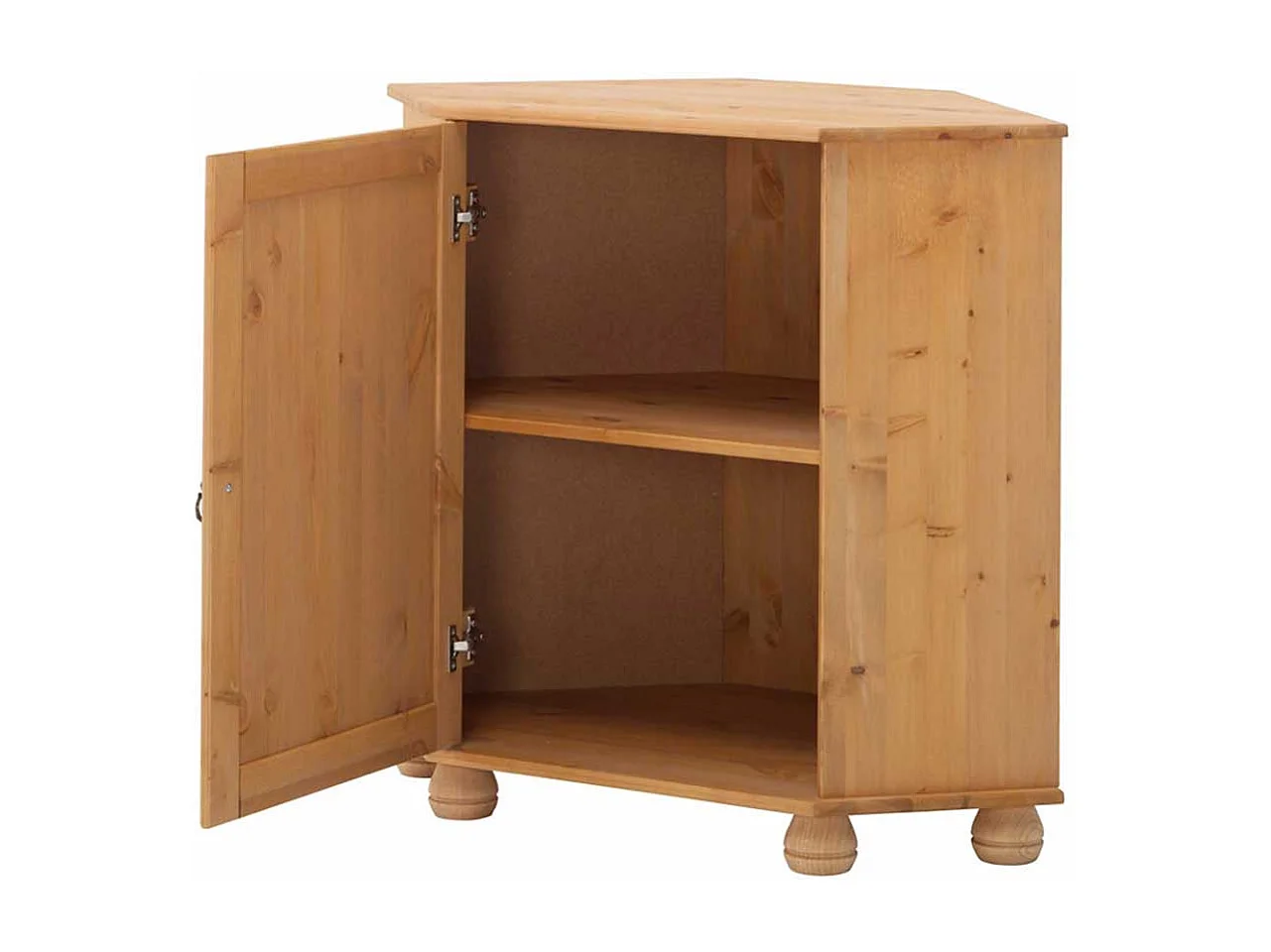 Eckkommode aus Kiefer Massivholz 50 cm breit