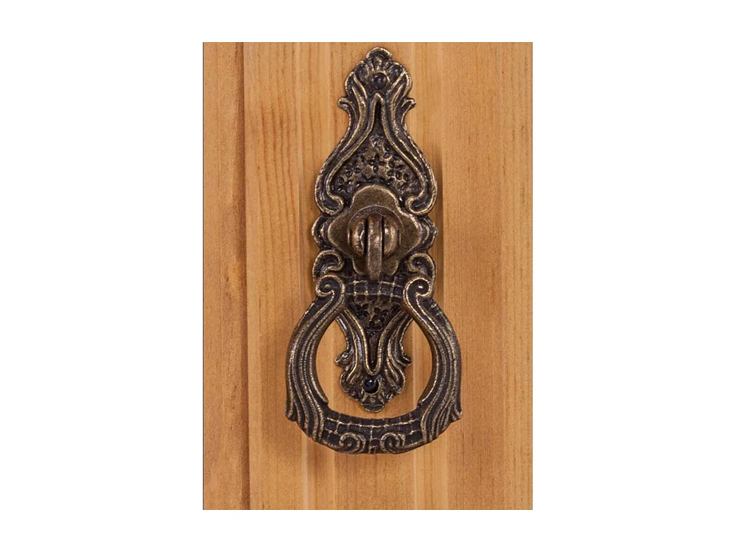 Eckkommode aus Kiefer Massivholz 50 cm breit