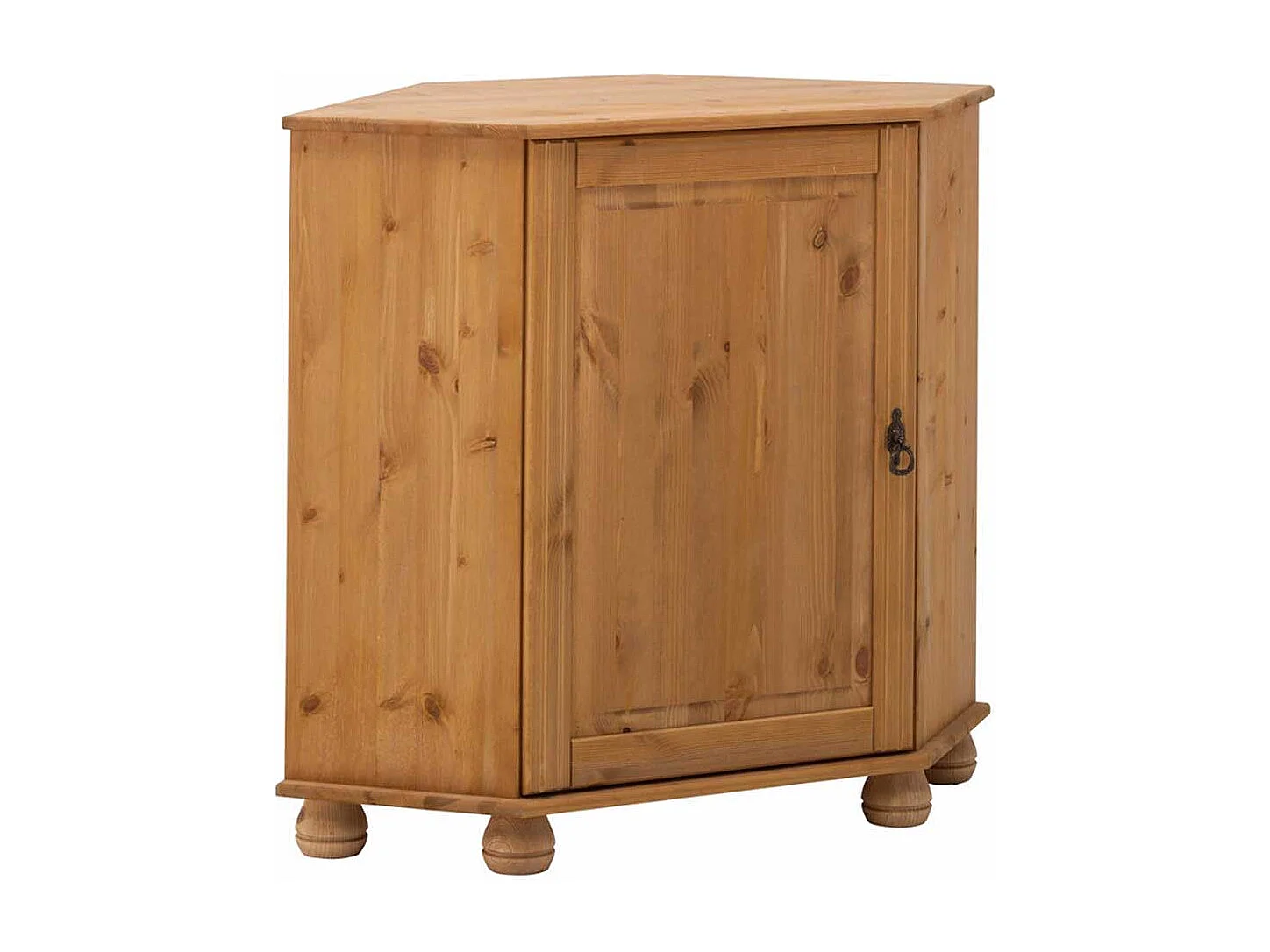 Eckkommode aus Kiefer Massivholz 50 cm breit