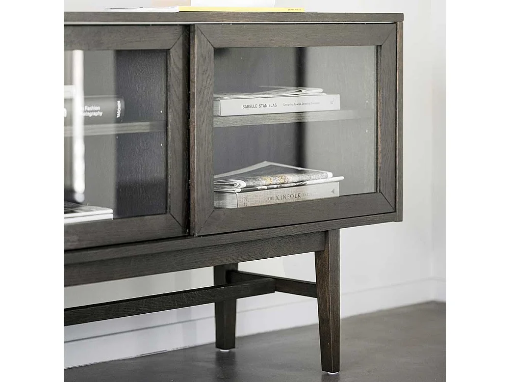 Modernes Esszimmer Sideboard in Eiche Dunkelbraun 170 cm breit