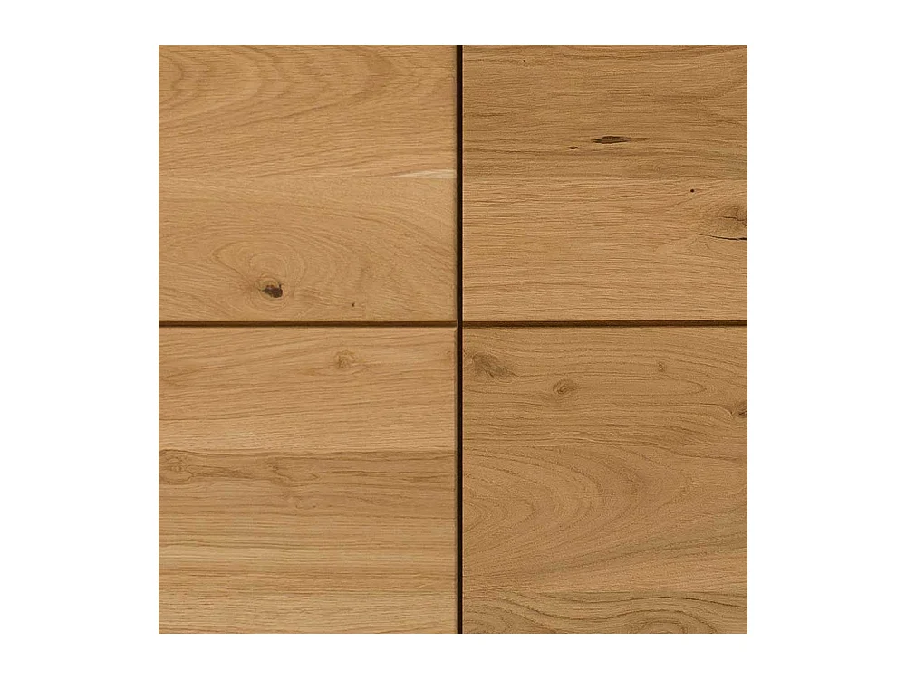 Wildeiche massiv Sideboard montiert in modernem Design 80 cm hoch