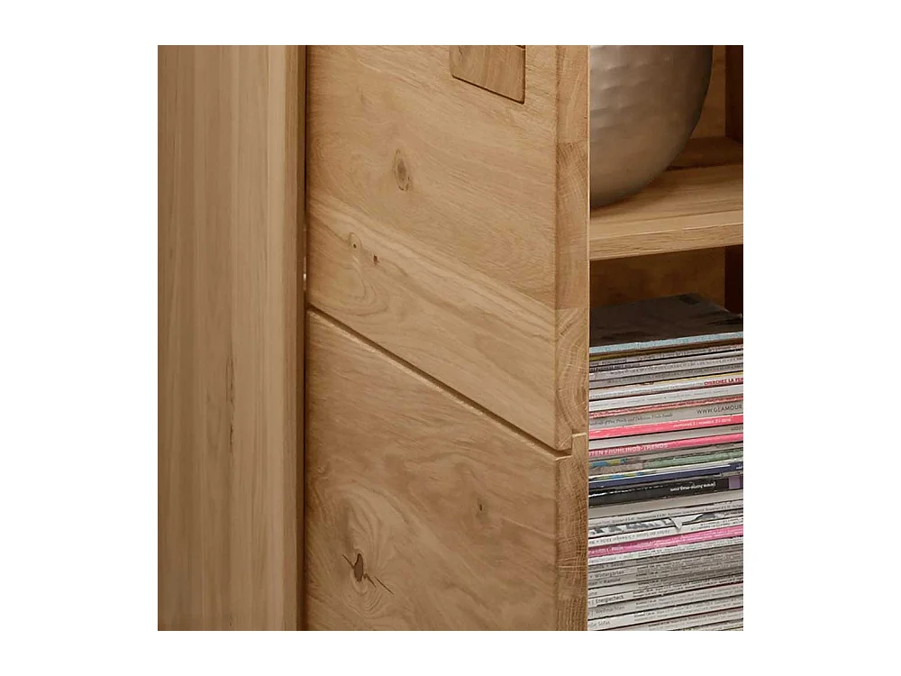 Wildeiche massiv Sideboard montiert in modernem Design 80 cm hoch