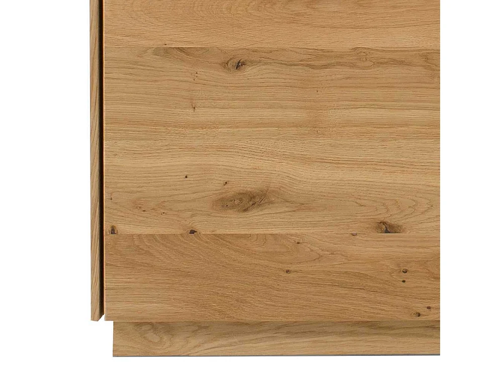 Wildeiche massiv Sideboard montiert in modernem Design 80 cm hoch