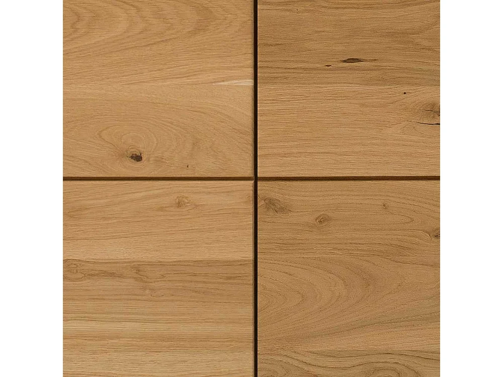 Wildeiche massiv Sideboard montiert in modernem Design 80 cm hoch