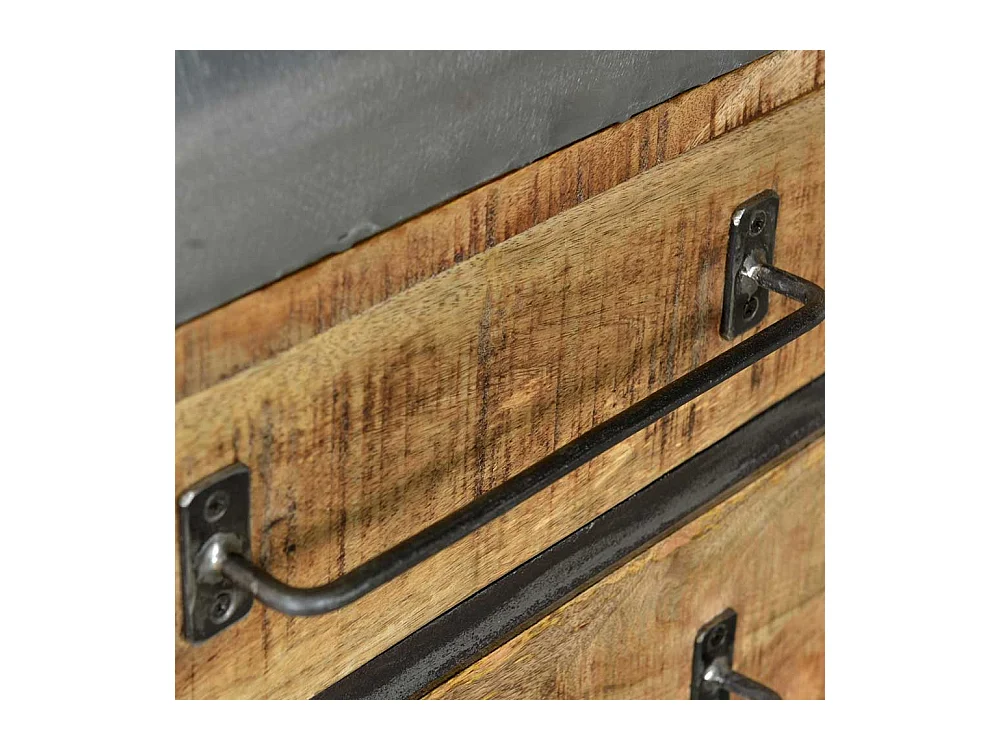 Esszimmersideboard im Industry und Loft Stil sechs Schubladen