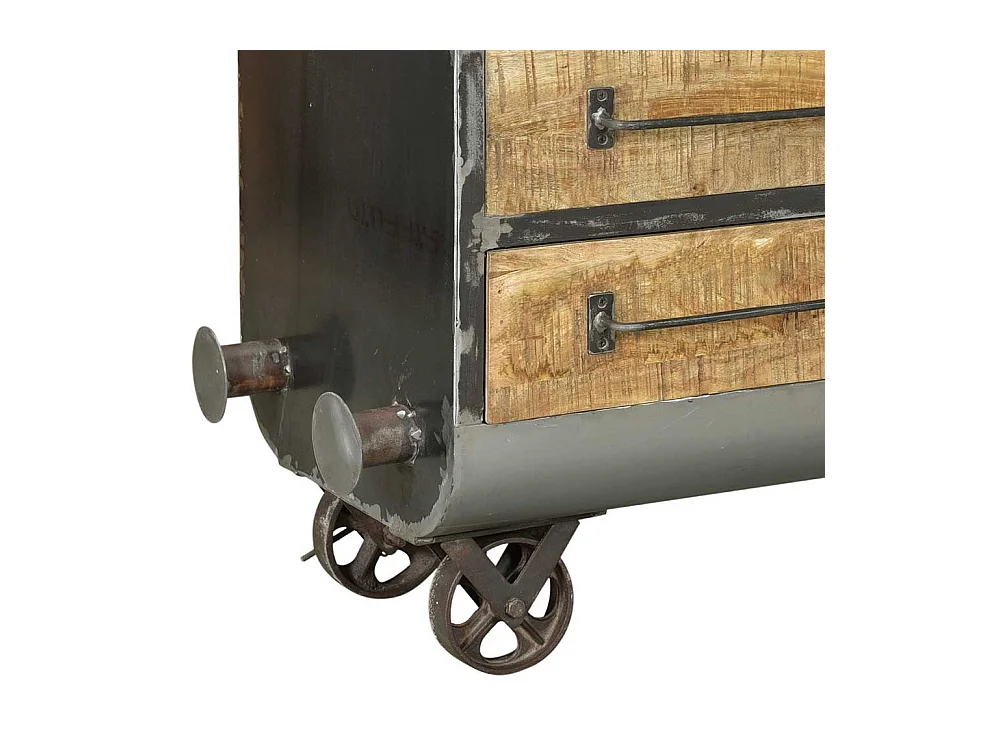 Esszimmersideboard im Industry und Loft Stil sechs Schubladen