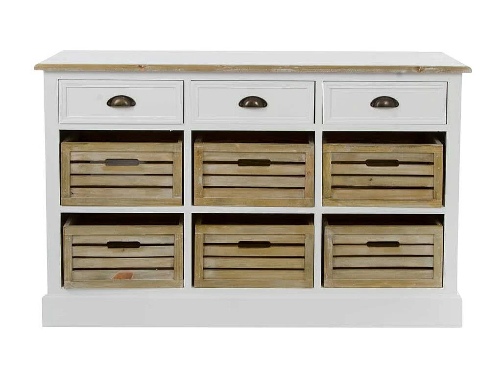 Sideboard mit Körben Landhausstil
