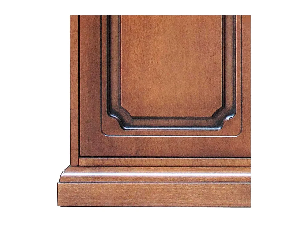 Sideboard klassisch Nussbaum teilmassiv drei Schubladen und Türen