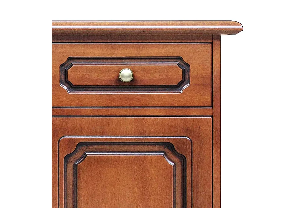 Sideboard klassisch Nussbaum teilmassiv drei Schubladen und Türen