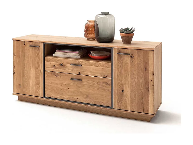 Wohnzimmerkommode aus Asteiche teilmassiv 180 cm breit