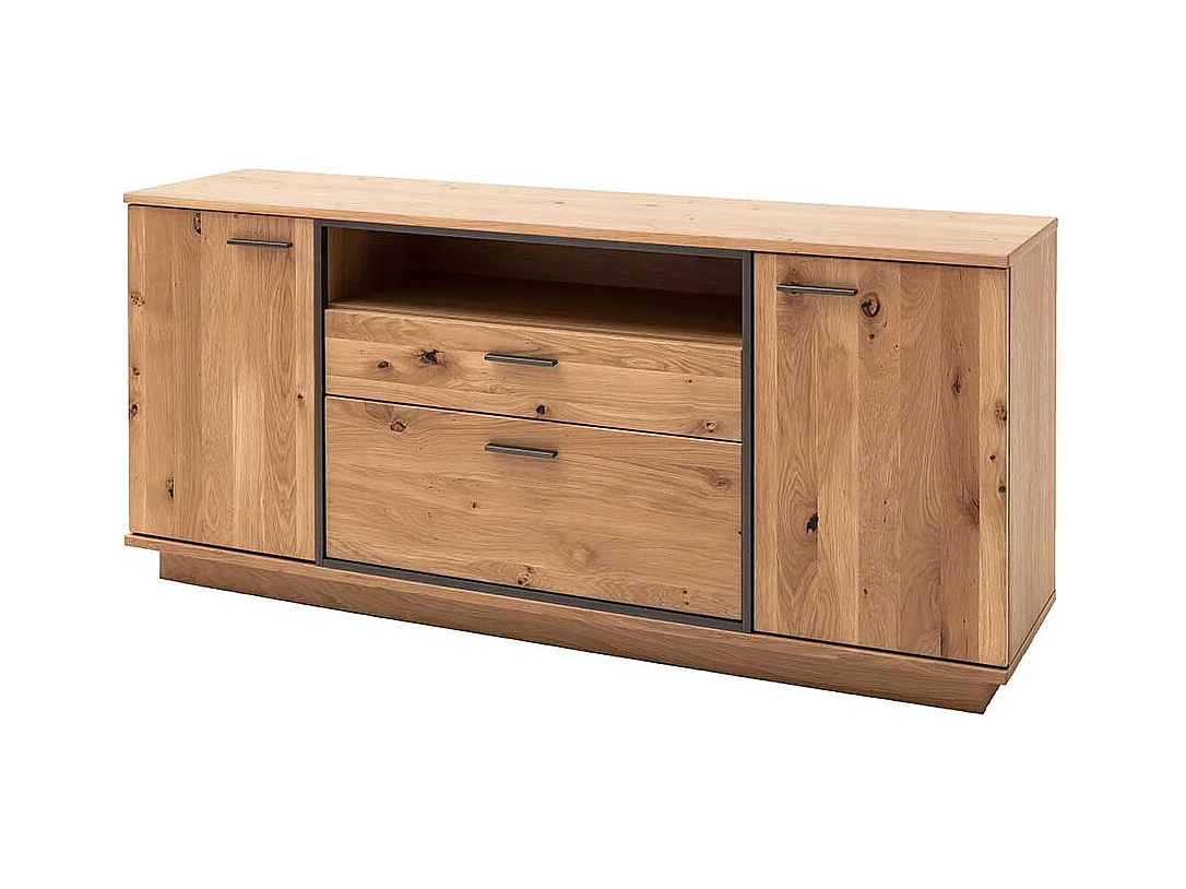 Wohnzimmerkommode aus Asteiche teilmassiv 180 cm breit