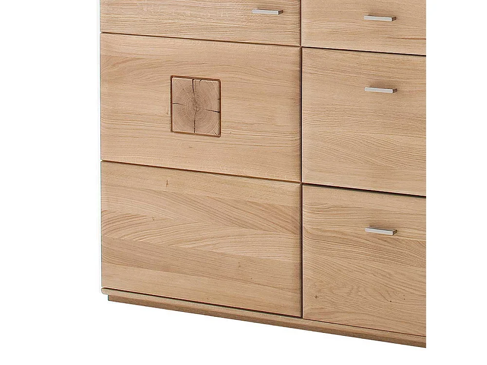 Wohnzimmer Sideboard aus Eiche Bianco 165 cm