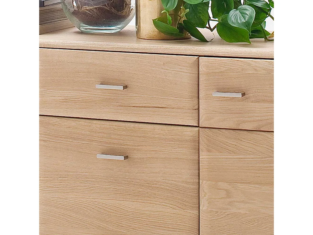 Wohnzimmer Sideboard aus Eiche Bianco 165 cm