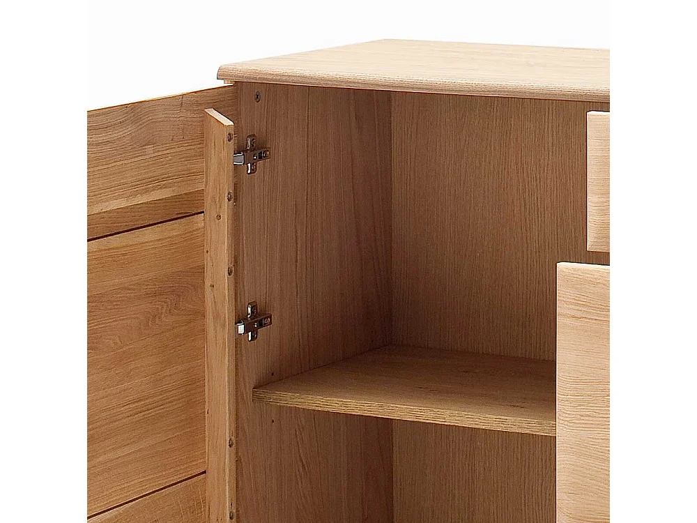 Wohnzimmer Sideboard aus Eiche Bianco 165 cm