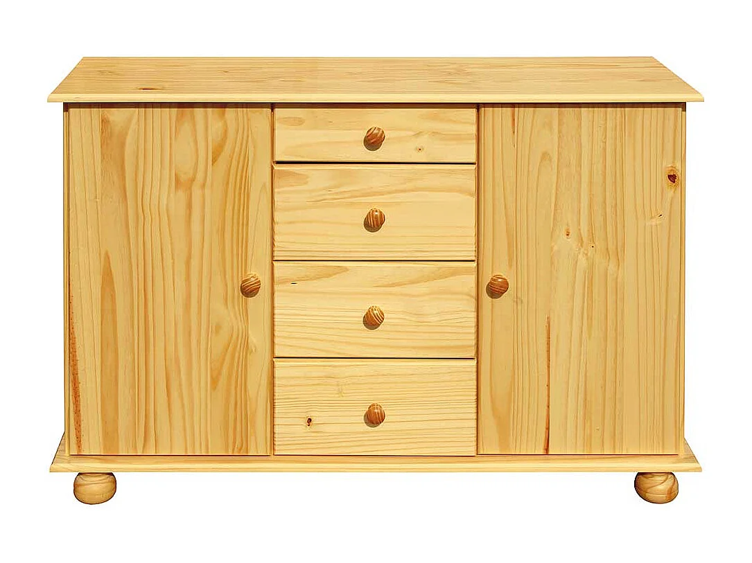 Massivholzkommode aus Kiefer lackiert Landhausstil