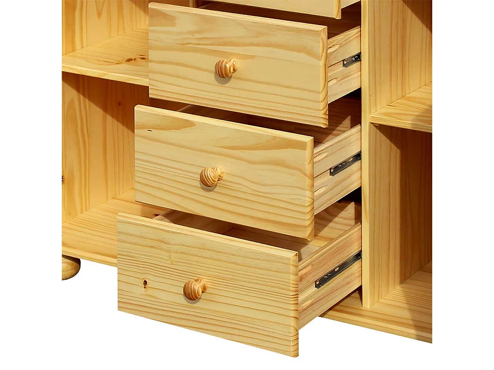 Massivholzkommode aus Kiefer lackiert Landhausstil