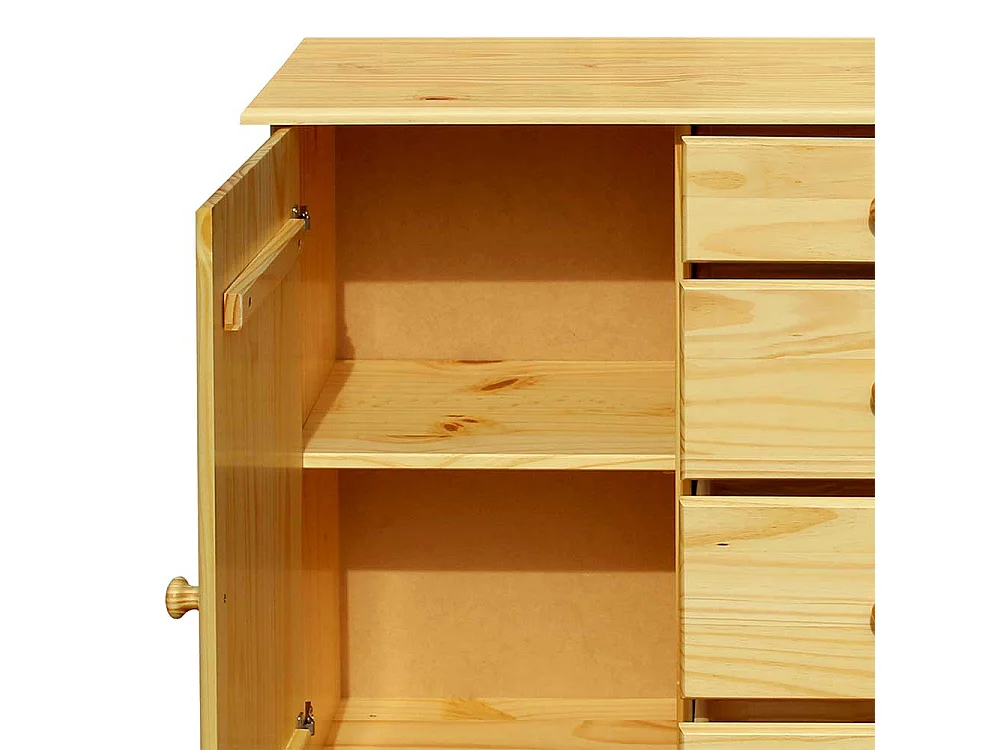 Massivholzkommode aus Kiefer lackiert Landhausstil