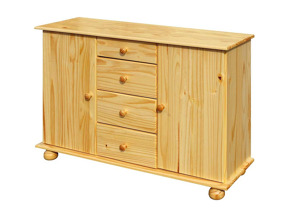 Massivholzkommode aus Kiefer lackiert Landhausstil