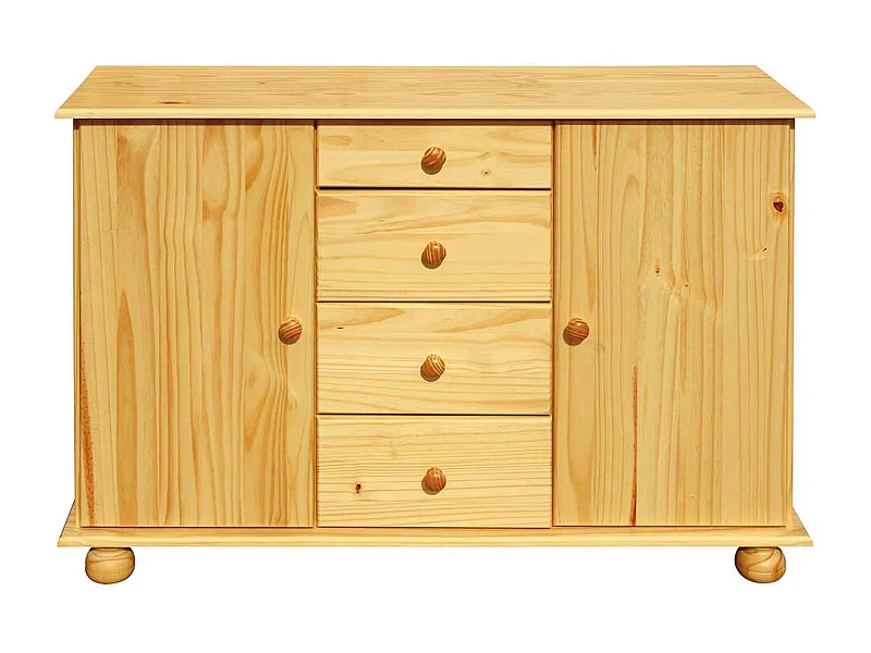 Massivholzkommode aus Kiefer lackiert Landhausstil