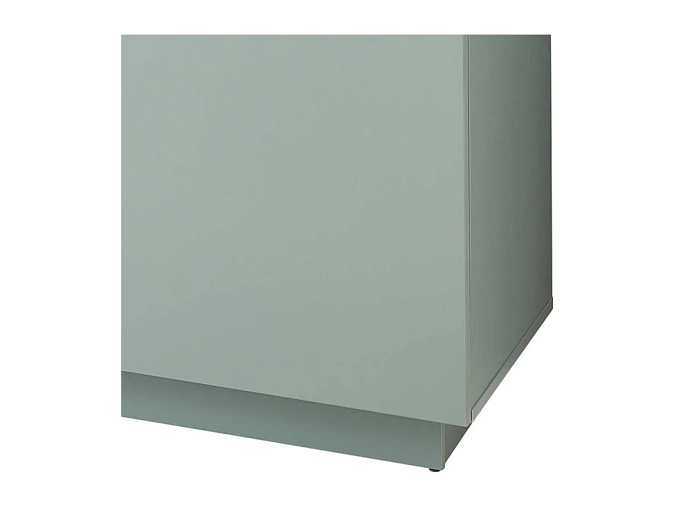 Sidebord modern Wohnzimmer in Graugrün und Holzoptik 240 cm breit