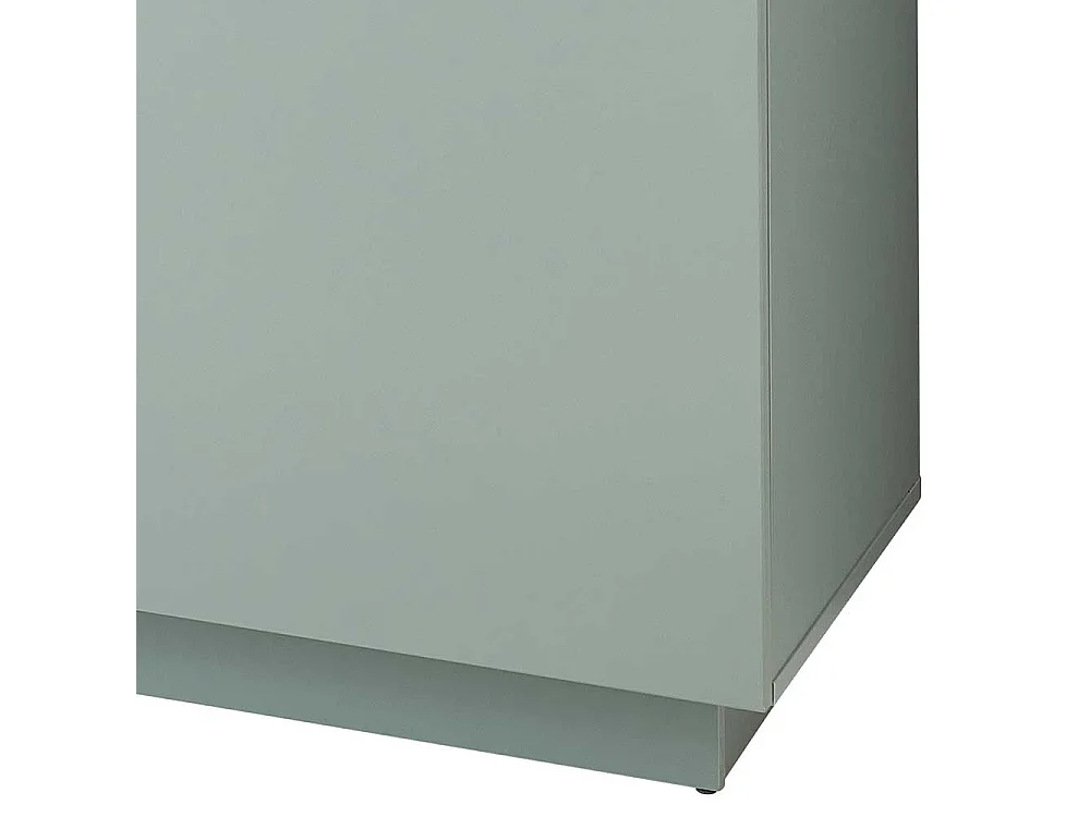 Sidebord modern Wohnzimmer in Graugrün und Holzoptik 240 cm breit