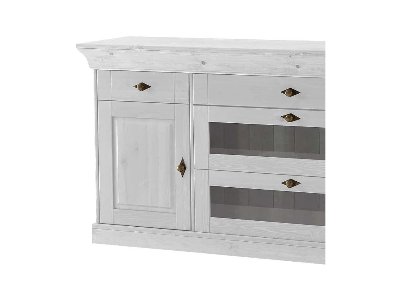 Esszimmer Sideboard in Weiß skandinavischer Landhausstil