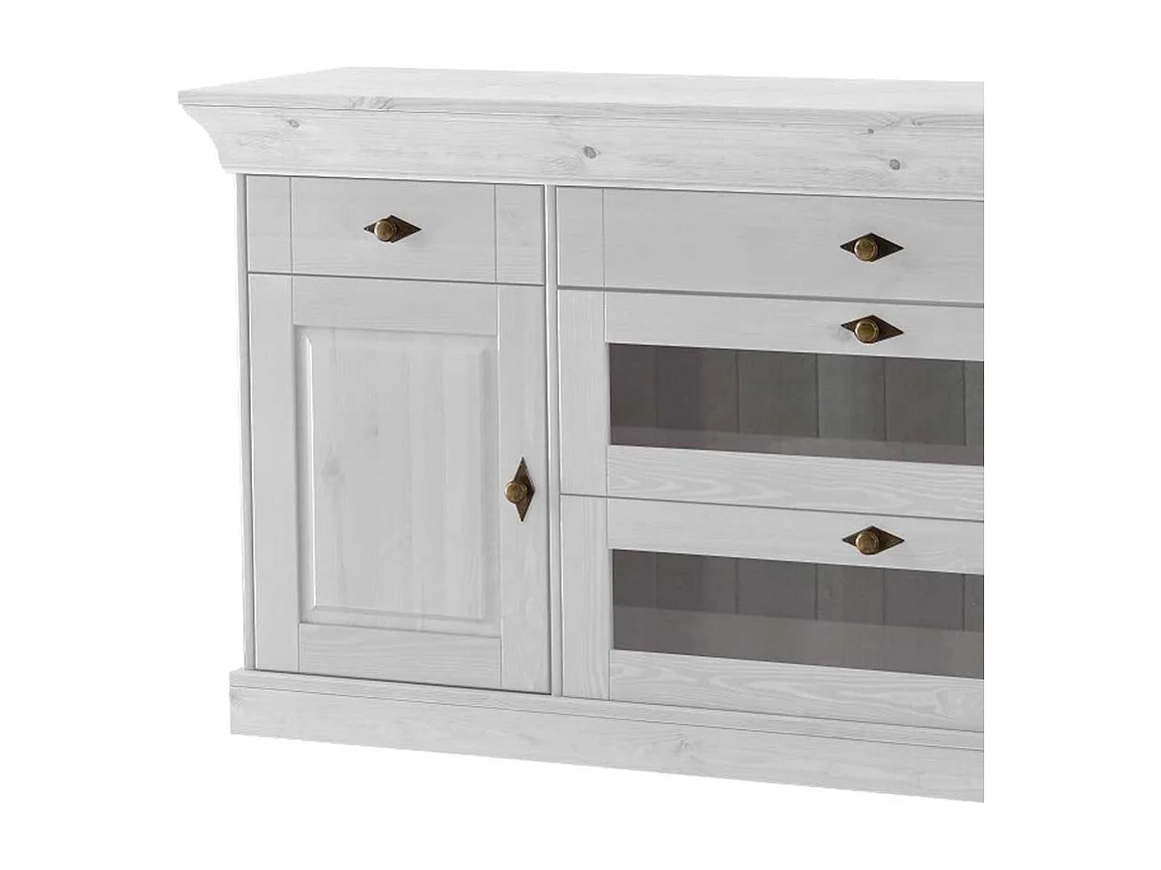 Esszimmer Sideboard in Weiß skandinavischer Landhausstil