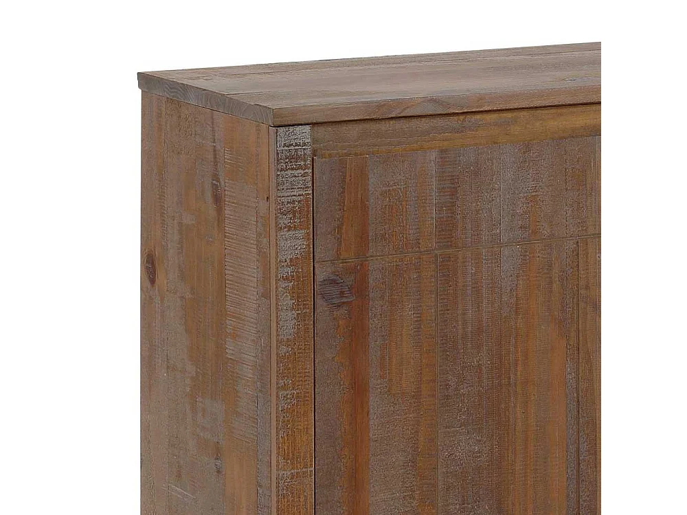 Modernes Sideboard in Kiefer dunkel Bügelgestell aus Metall