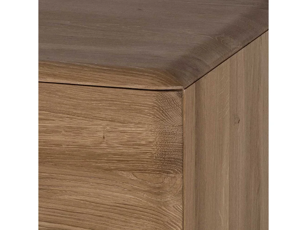 Eiche Bianco Sideboard aus Massivholz Vierfußgestell aus Metall