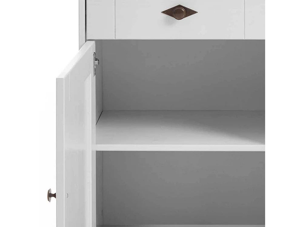 Esszimmer Anrichte in Weiß Kiefer massiv