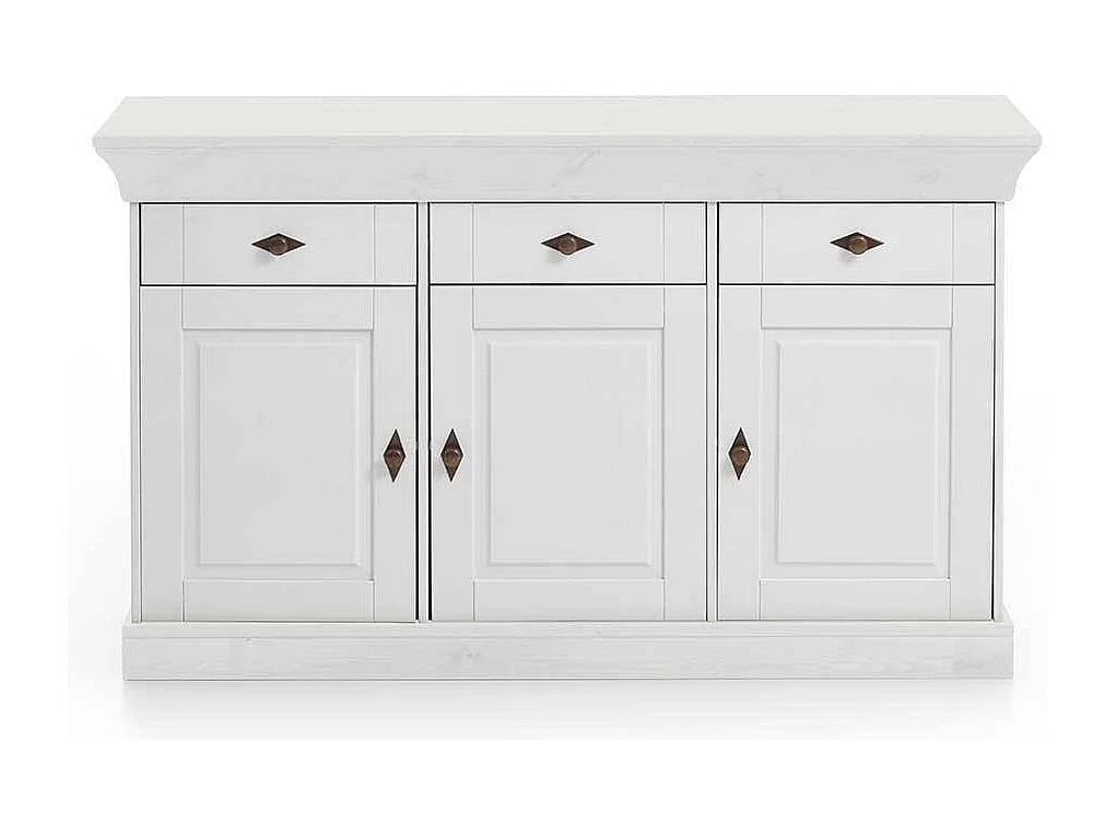 Esszimmer Anrichte in Weiß Kiefer massiv