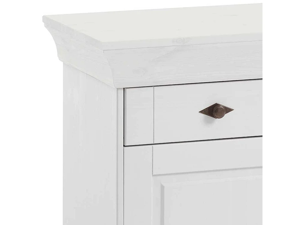 Esszimmer Anrichte in Weiß Kiefer massiv