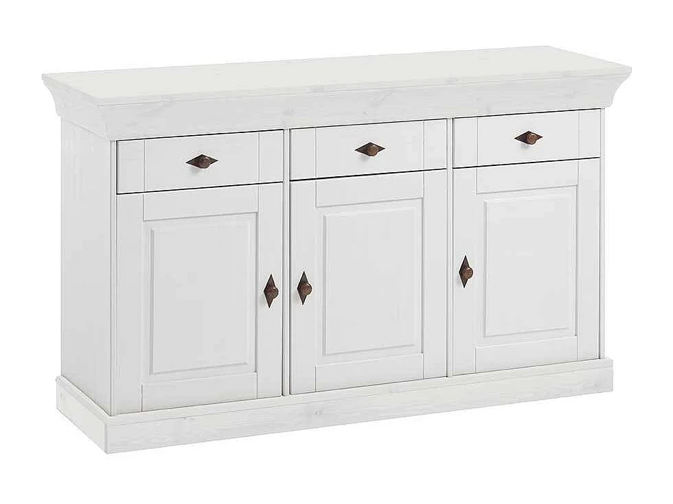 Esszimmer Anrichte in Weiß Kiefer massiv