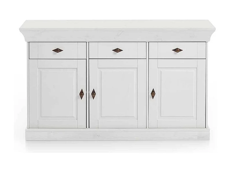 Esszimmer Anrichte in Weiß Kiefer massiv